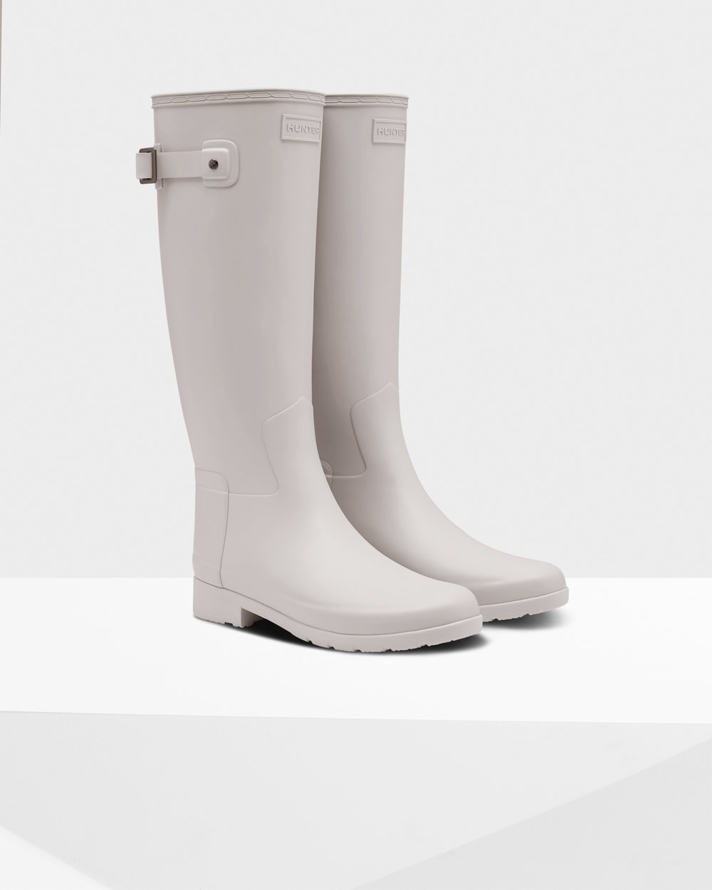Galochas Altas Hunter Feminina Cinzentas - Refined Slim Fit - 03OQGBWLX